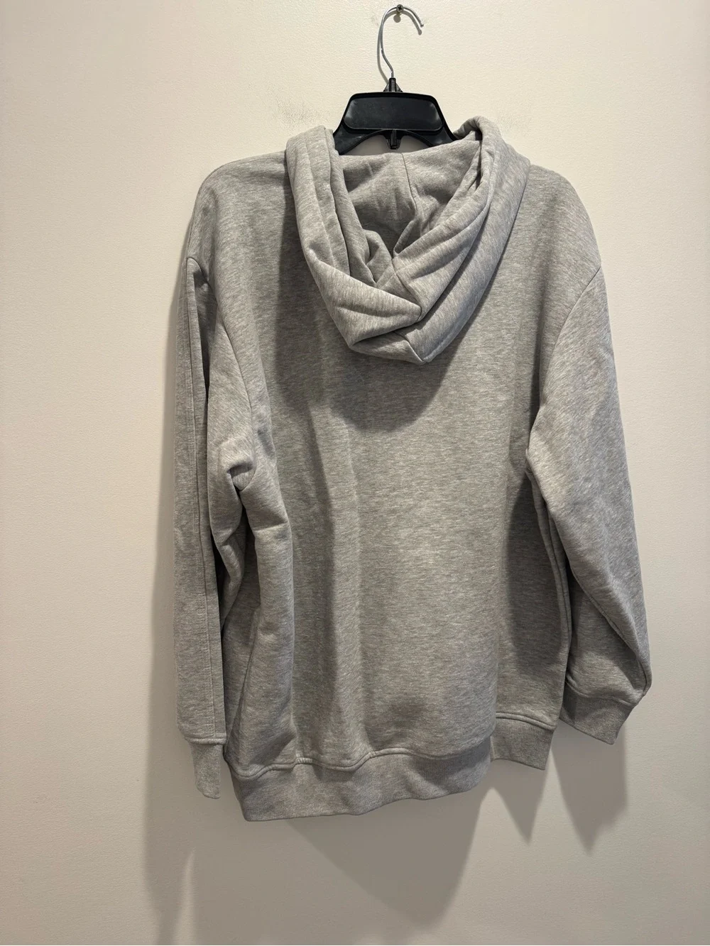 Adidas Women’s Grey Oversized Pullover Hoodie